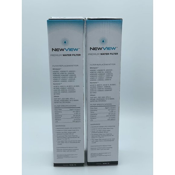 NEWVIEW premium water filter model NVW-75 featuring CrystalPure Filtration techn - Picture 3 of 6
